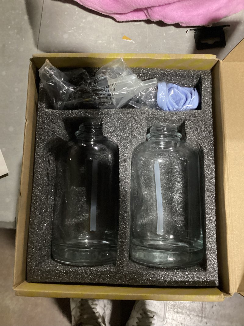 Condition photo showing Good Condition for molimoli coffee syrup dispenser for coffee bar, pump dispenser, glass syrup bottle w. upgraded pump, 16.9 oz 500 ml, set of 2, black black 500ml, set of 2
