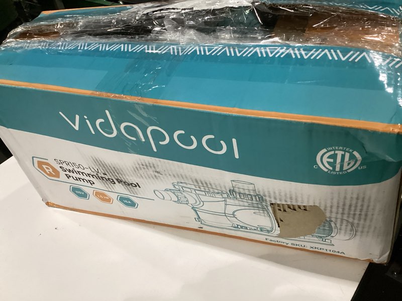 Condition photo showing As Is for vidapool swimiming pool pump