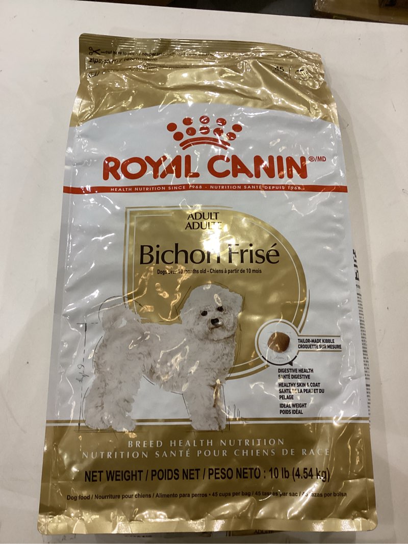 Condition photo showing New/Like New for Royal Canin Breed Health Nutrition Bichon Frise Adult Dry Dog Food, 10 lb Bag 10 Pound (Pack of 1)