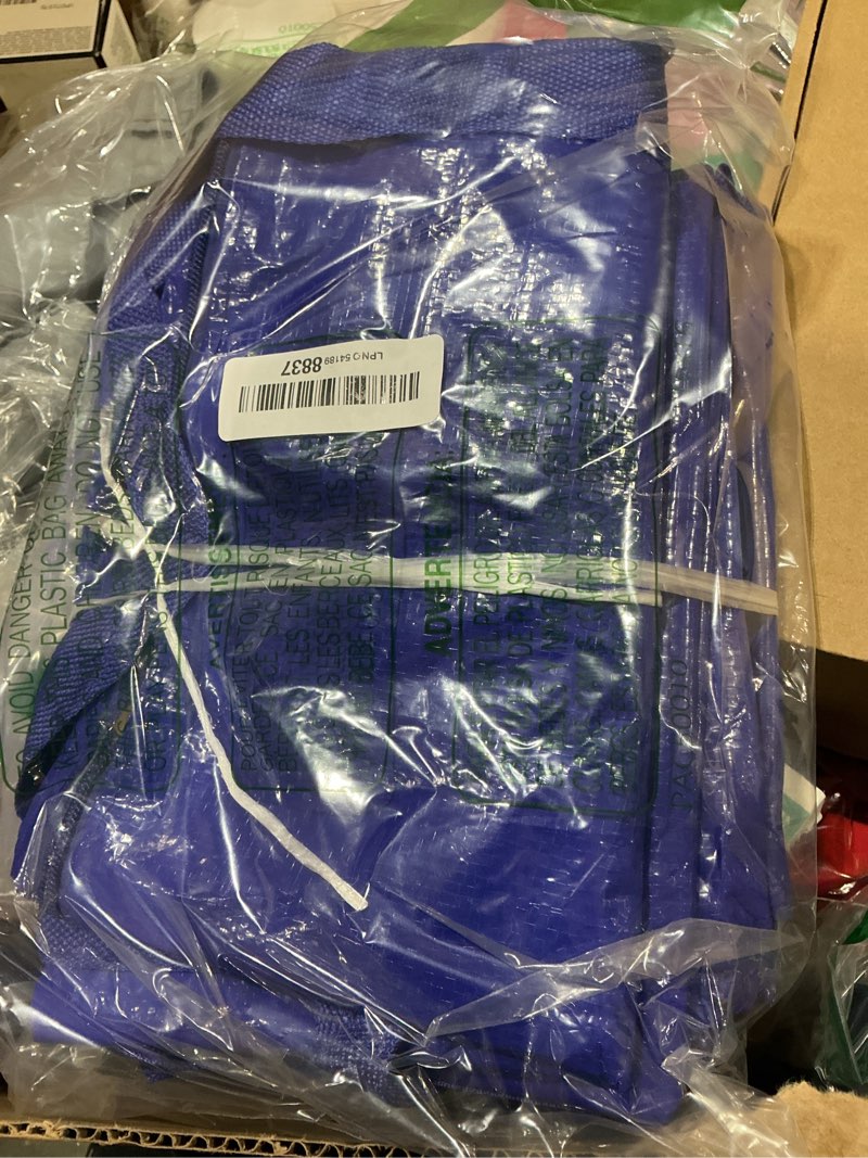 Condition photo showing New/Like New for 4 pack extra heavy duty large moving bags with strong zipper & carrying handles, sturdy clothes storage bags totes bins, packing moving boxes college supplies, dark blue - 24 gal 24 gal-dark blue 4.0