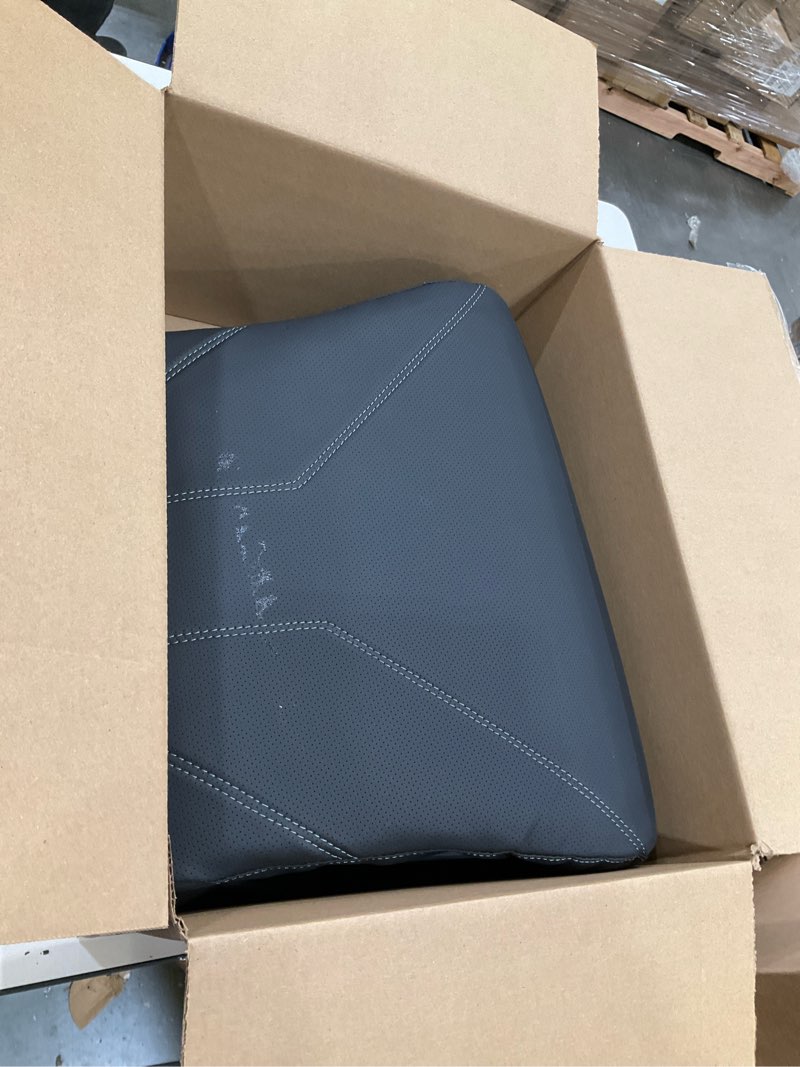 Condition photo showing As Is for FLORICH Car Seat Extender Leg Extender Support Cushion for Driver Seats Office Chair, Leather Carseat Leg Support for Long Drivers Universal Car Seat Cushion Legs Rest Pads-Black