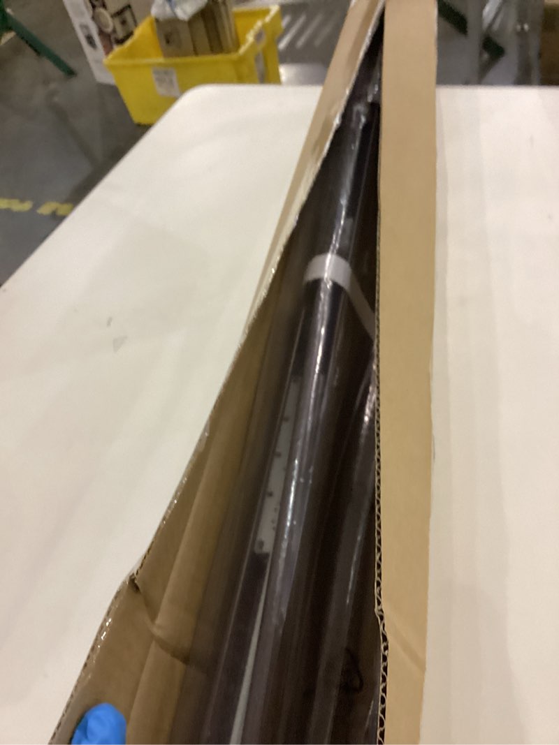 Condition photo showing New/Like New for LazBlinds No Tools No Drill 1" Vinyl Mini Blinds, Cordless Blinds for Windows, Light Filtering Horizontal Window Blinds & Shades, 37" W x 64" H, Mahogany Cordless-mahogany 37" W x 64" H