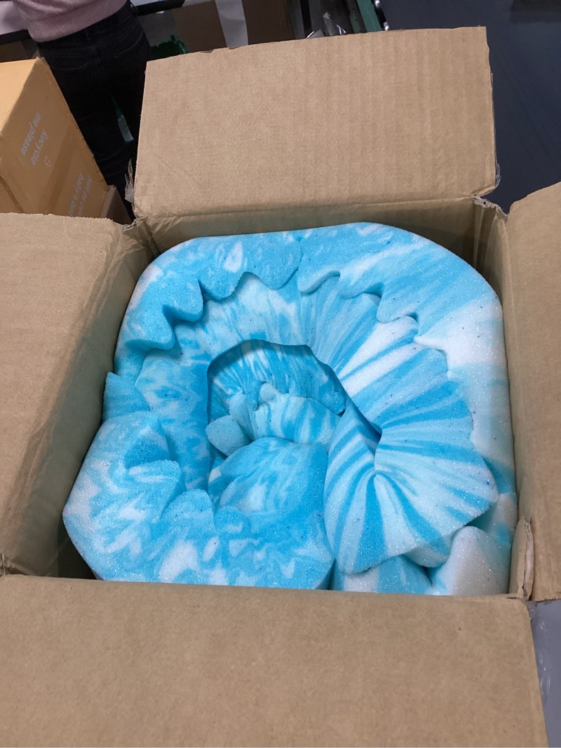 Condition photo showing New/Like New for 3 Inch 5-Zone Twin Memory Foam Mattress Topper, Gel Infused Foam Mattress Topper for Pressure Relief, CertiPUR-US Certified Twin Bed Topper,Blue, 38"×75" 3 Inch Twin