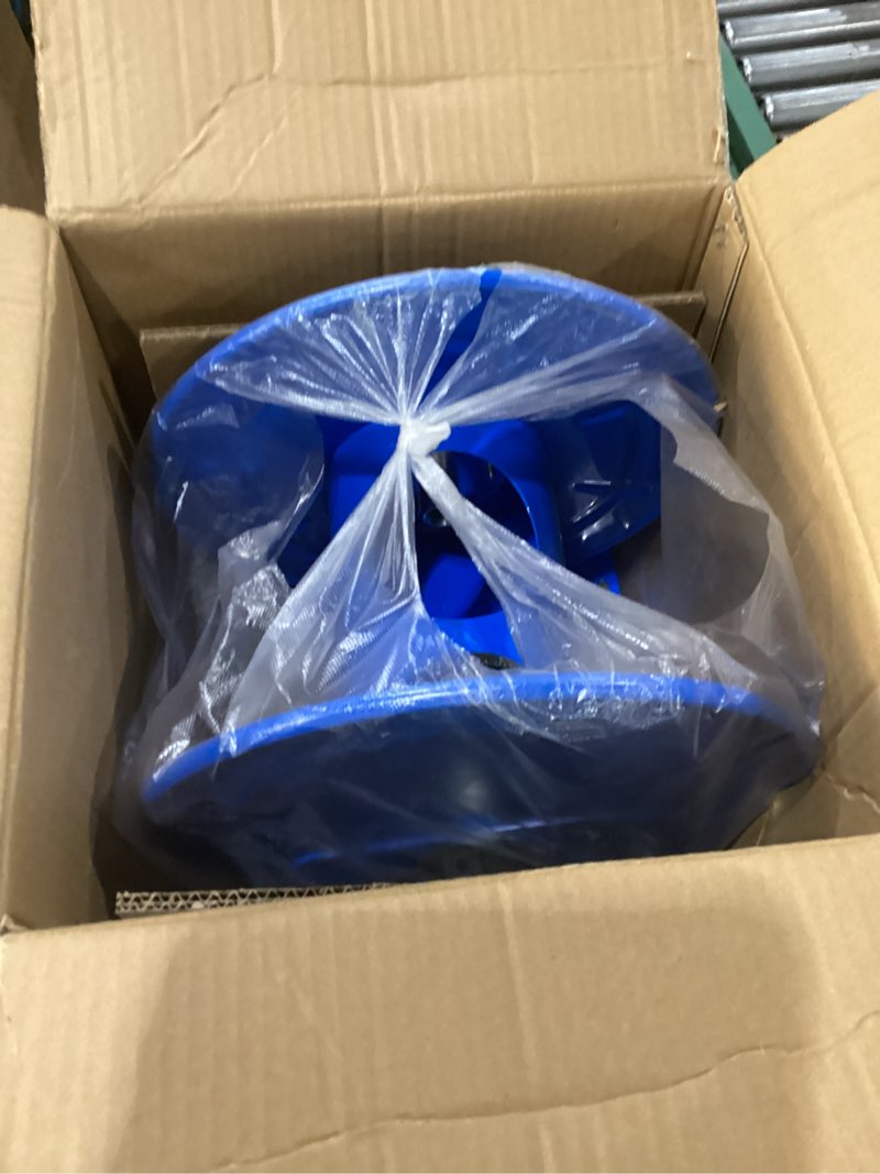 Condition photo showing New/Like New for MEKOH Pressure Washer Hose Reel 100FTx3/8”, 200FTx1/4” Manual Power Washer Hose Reel with M22 14mm Fitting,4500PSI Heavy Duty Hose Reel for Water,High Pressure Metal Reel with Wall/Van/Trailer Mount