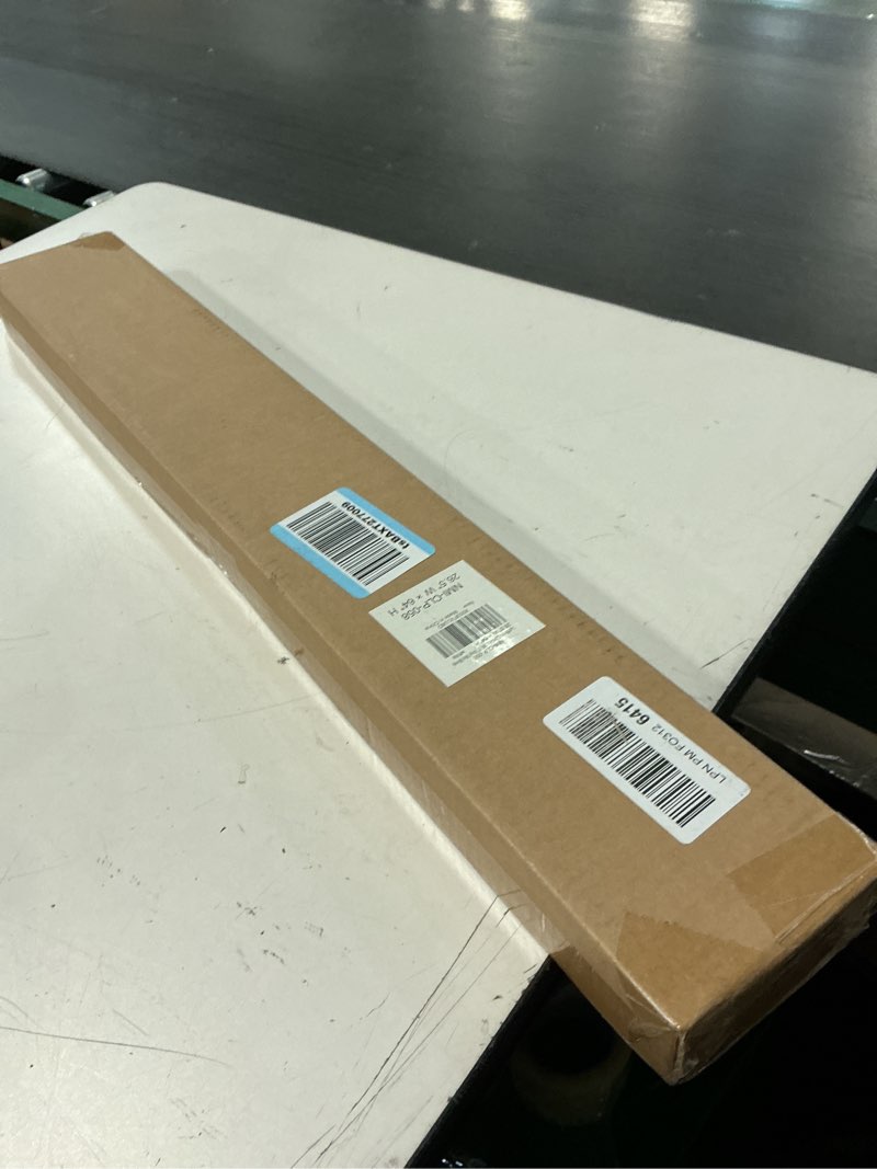 Condition photo showing New/Like New for lazblinds no tools no drill 1" vinyl mini blinds, cordless blinds for windows, light filtering horizontal window blinds & shades, 26 1/2" w x 64" h, white cordless-white 26 1/2" w x 64" h