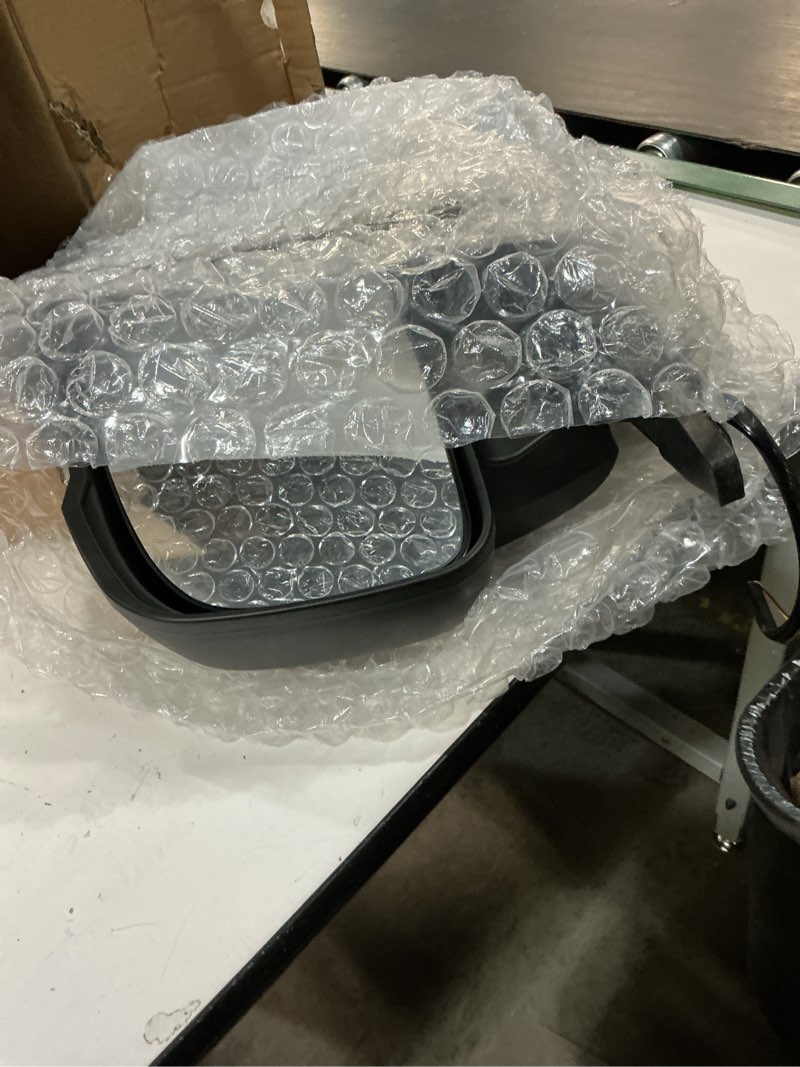 Condition photo showing Good Condition for right passenger side mirror compatible with 2014-2026 ram promaster 1500/2500/3500 with turn signal light manual folding without power glass non-heated replace#ch1321417 5ve98jxwab(2pins) r 2pins