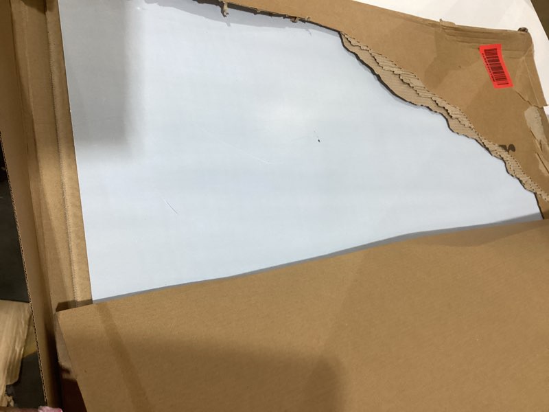 Condition photo showing As Is for 24" by 30" stainless steel stove backsplash splatter guard sp3604 range hood backsplash wall shield metal panel, ultra flat easy clean and install, 1 year sales guarantee