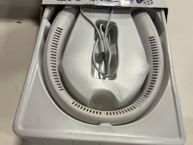 Condition photo showing Good Condition for arctic air freedom neck cooler, portable neck fan with 3 fan speeds, usb charging, 6-hour battery