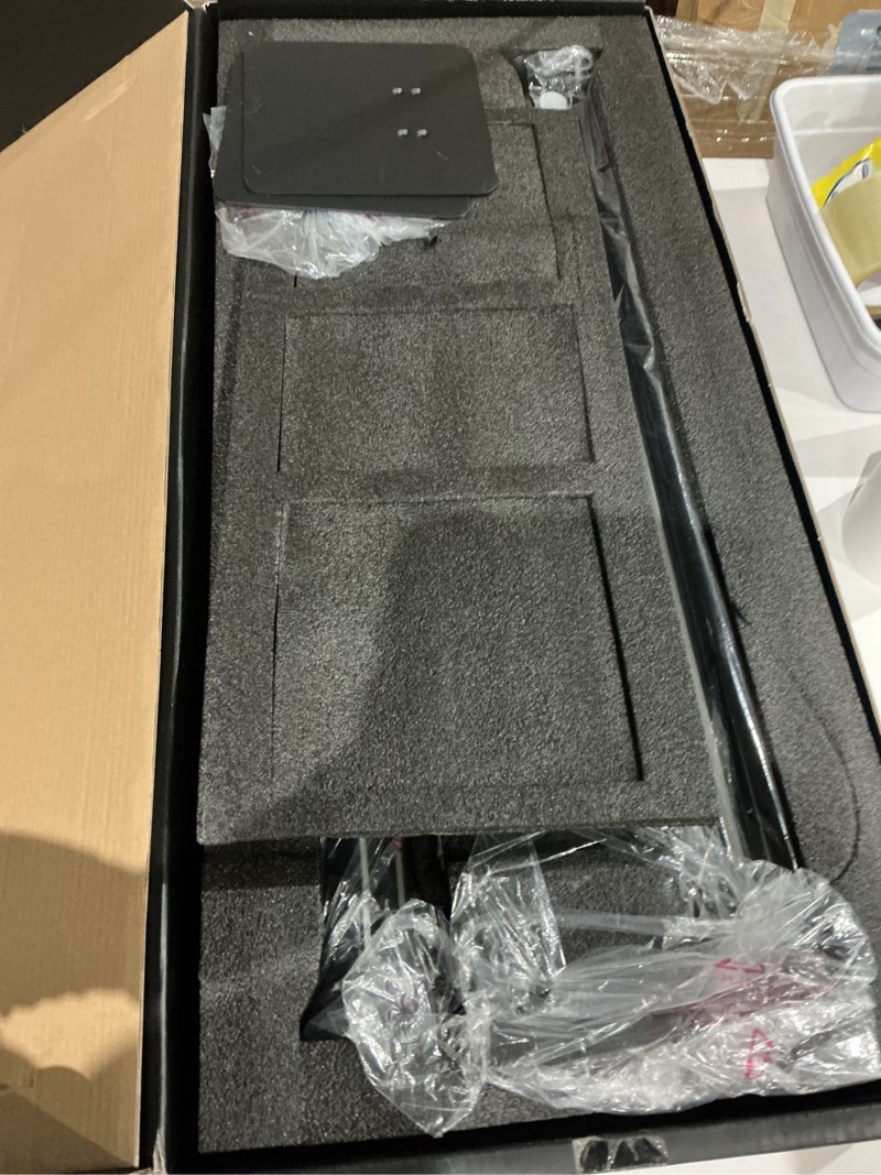 Condition photo showing Good Condition for perlegear speaker stands pair sonicbeam™ with rgb lighting for sonos era 300, era 100 & one sl, universal surround sound speaker stand holds to 22 lbs with cable management, app & remote control black with led light