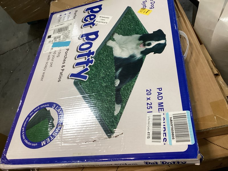 Condition photo showing Good Condition for Artificial Grass Dog Grass Pad with Tray, Reusable Pet Urinal Pads for Training, 4 Layers Washable Bathroom Balcony Indoor Dog Potty (M-20×25") M-20"×25"