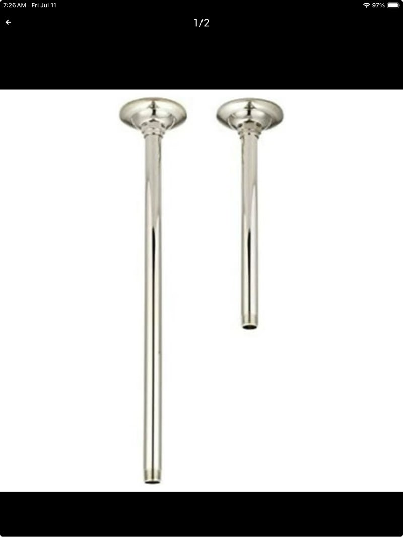 Barclay17 Ceiling Mount Brass Tube