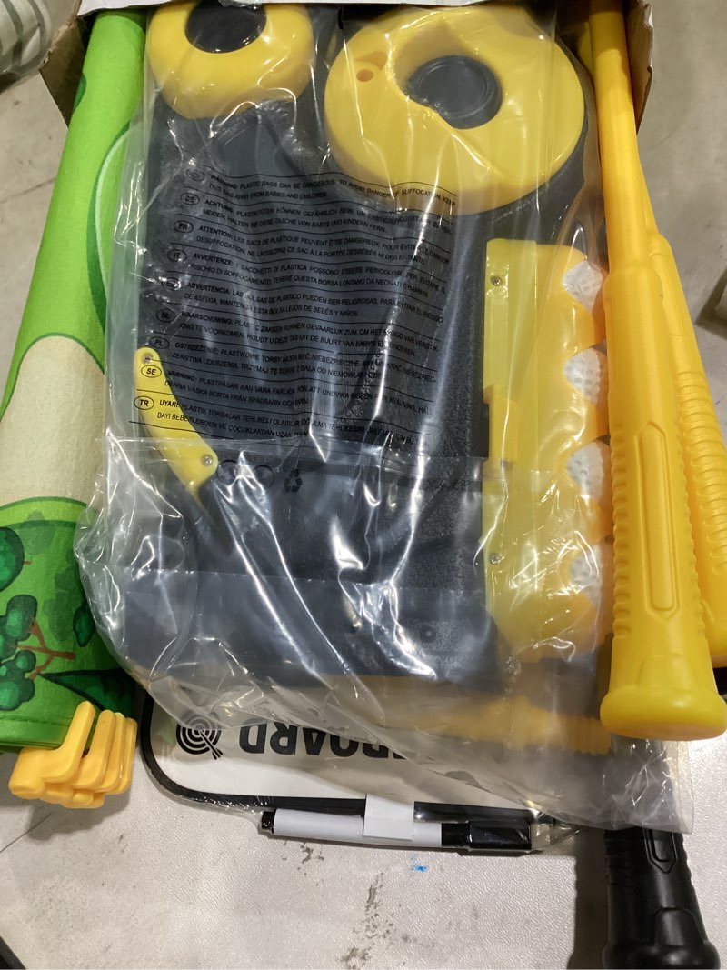 Condition photo showing Good Condition for vrogtik toddler golf set with wheeled cart, kids golf clubs toy with 47.2" putting mat, upgraded handles, 8 balls & training accessories, indoor outdoor golf toys for boys girls ages 3-8