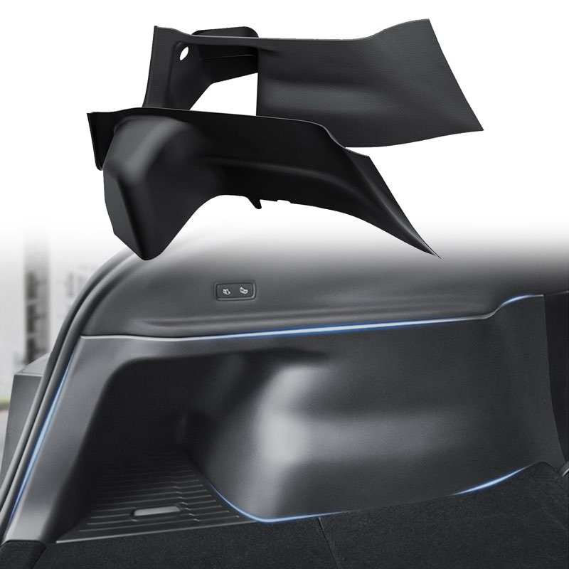 SHINELINERS Rear Trunk Side Protectors for Tesla Model Y Juniper 2025-2026, 2PCS TPE Side Panel Guar