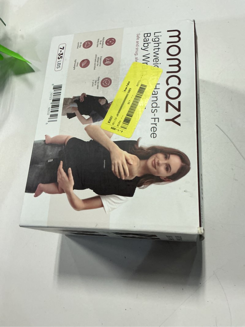Condition photo showing New/Like New for momcozy baby wrap carrier, easy to wear infant carrier slings, lightweight hands free baby sling, adjustable baby carriers for newborn to toddler 8-35 lbs, black
