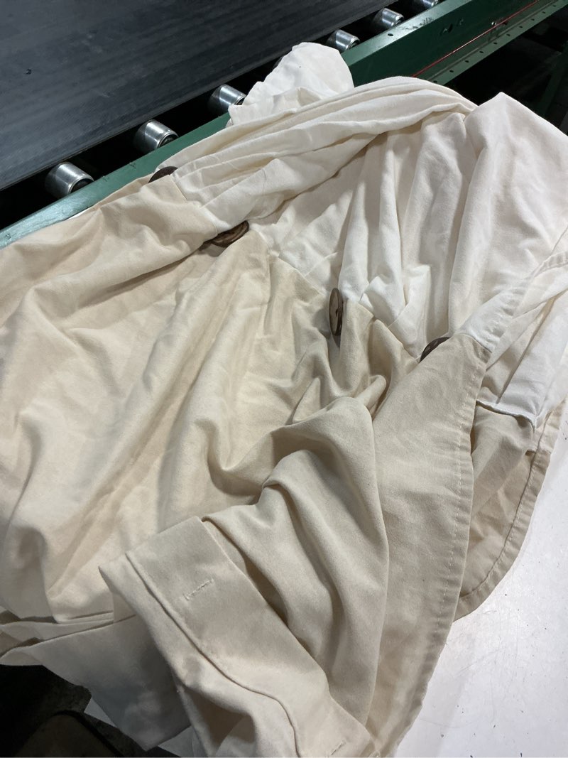 Condition photo showing Good Condition for linen button shower curtain 78”x72”