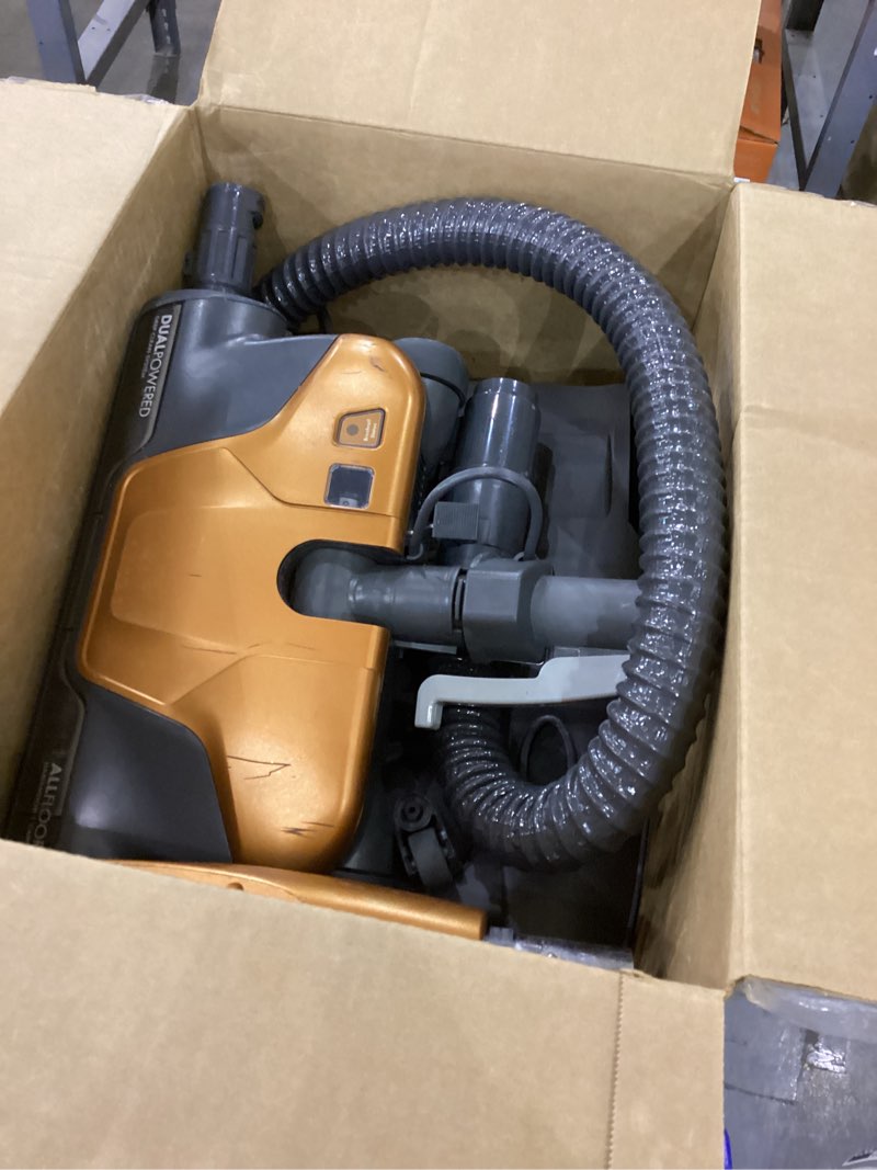 Condition photo showing Good Condition for Kenmore 81214 200 Series Pet Friendly Lightweight Bagged Canister Vacuum with HEPA, 2 Motor System, and 3 Cleaning Tools-Orange Kenmore 200 Series + HEPA + 2 Motor System