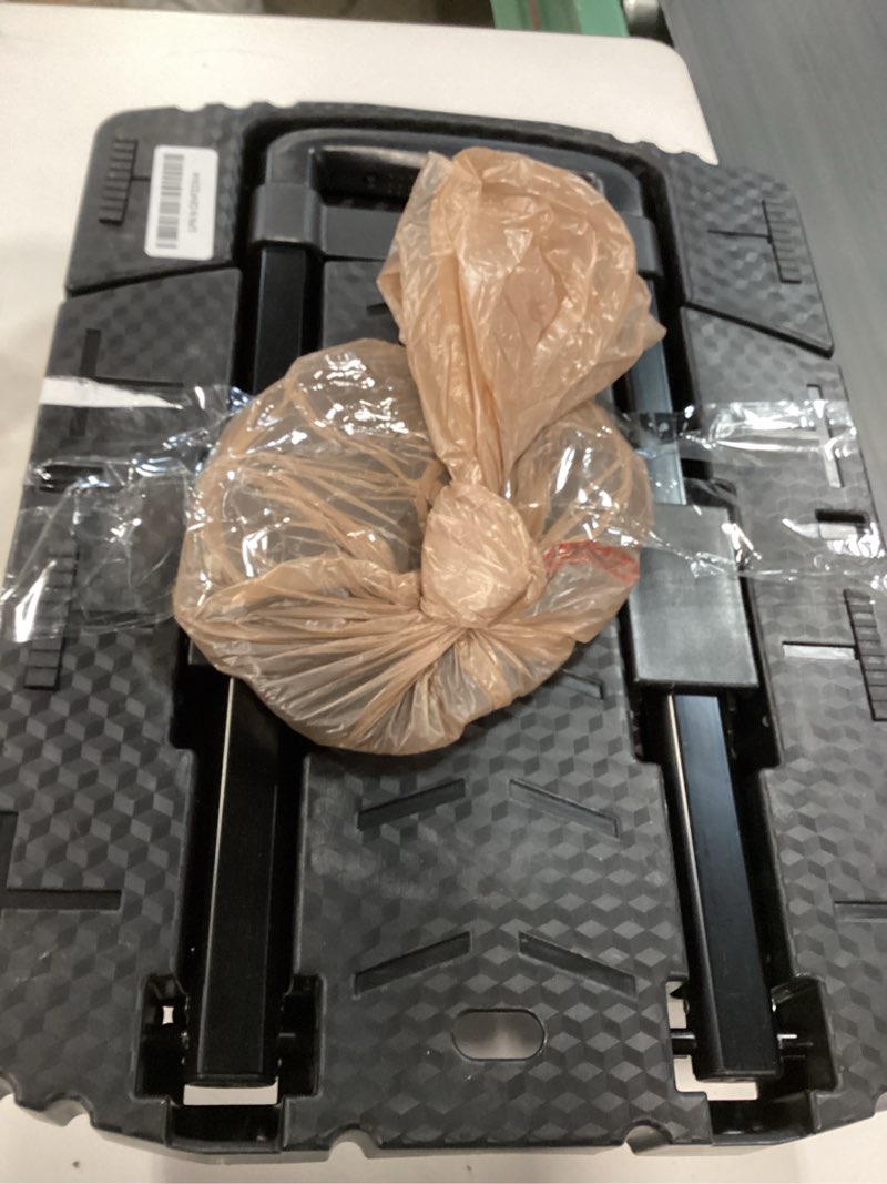Condition photo showing Good Condition for folding hand truck 500lbs, portable heavy duty dolly cart, 6 wheels collapsible luggage cart with 2 elastic ropes - compact trolley cart for easy moving - ideal hand cart for travel and more black 17
