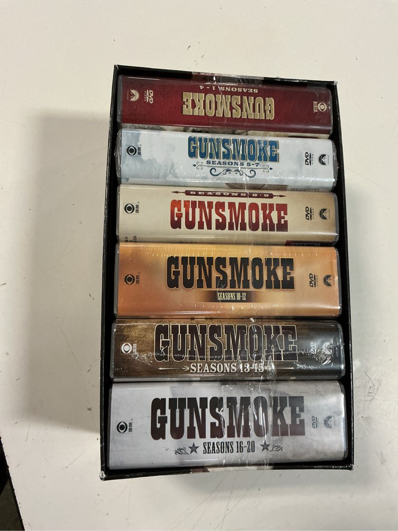 Condition photo showing As Is for gunsmoke: complete series (dvd)(2020)