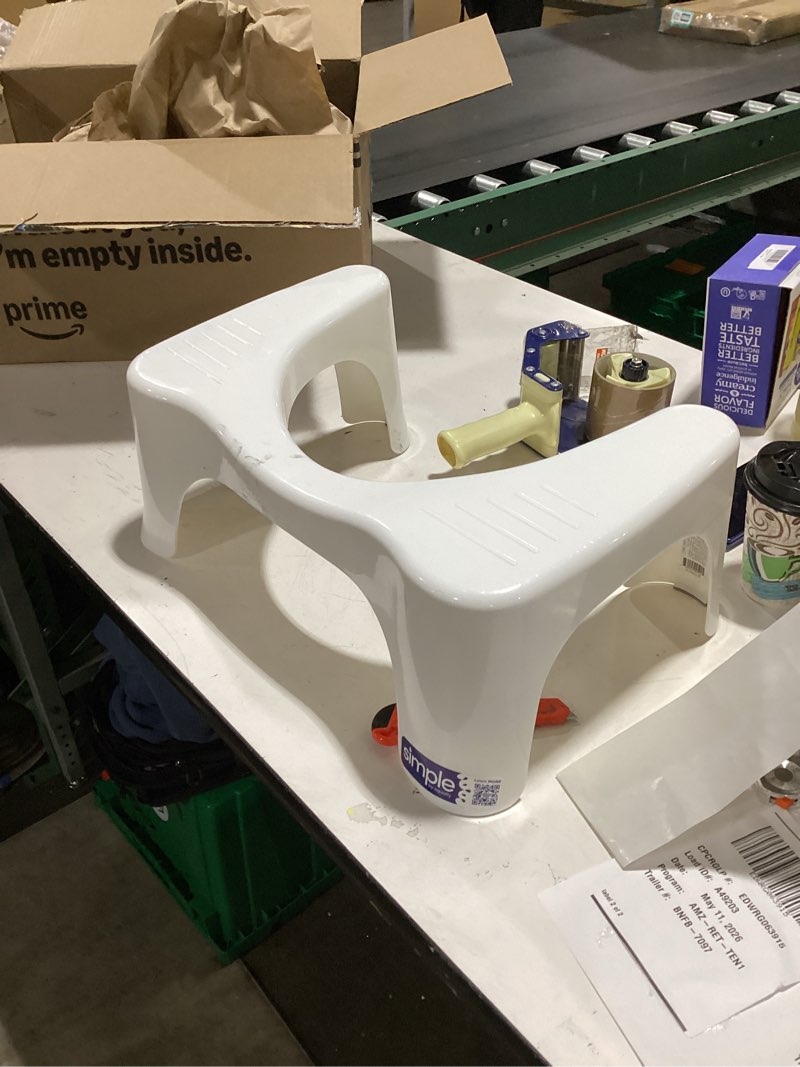 Condition photo showing Good Condition for squatty potty simple non-slip bath stool, white