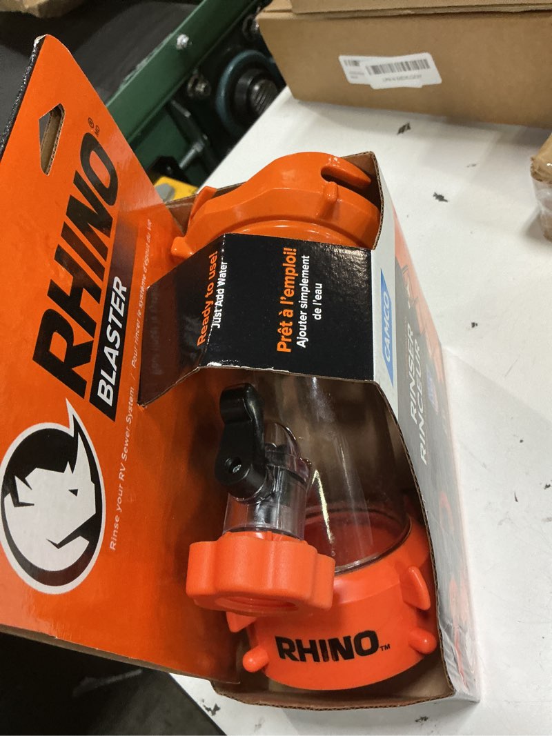 Condition photo showing Good Condition for camco rhino blaster rv tank rinser with backflow preventer - rv accessories for toilet and waste tank cleaning - essential camper supplies for odor control and sensor maintenance - (39080) without gate valve one size