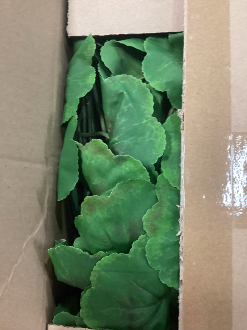 Condition photo showing Good Condition for forest prince 4 pcs 18" artificial geraniums for outdoors, uv resistant red silk flowers for window box porch patio garden decor, waterproof ruby red rubyred 4pcs