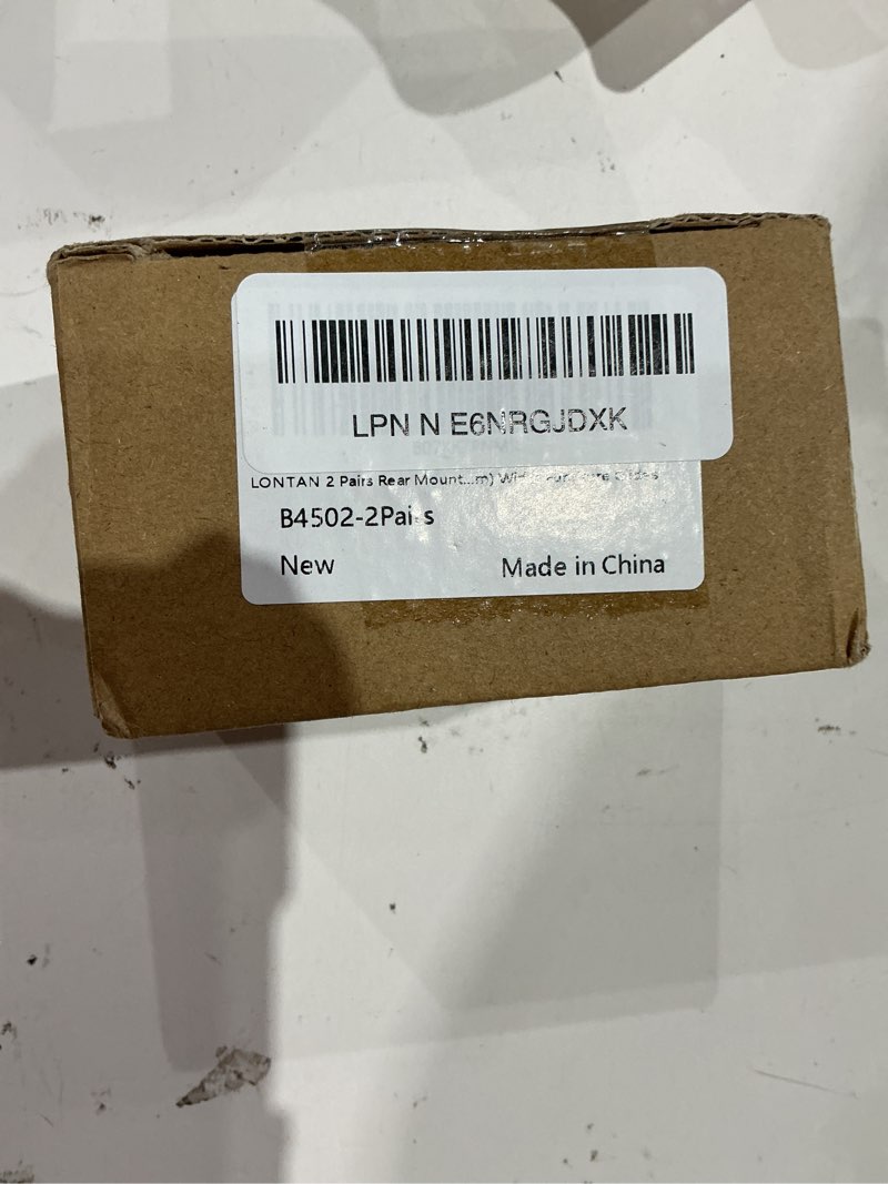 Condition photo showing New/Like New for lontan 2 pairs rear mounting brackets for drawer slide - b4502 cabinet drawer bracket for face frame cabinets kitchen replacement parts for 1.77 inch(45mm) width furniture gildes silver 1.77 inch - mounting bracket 2