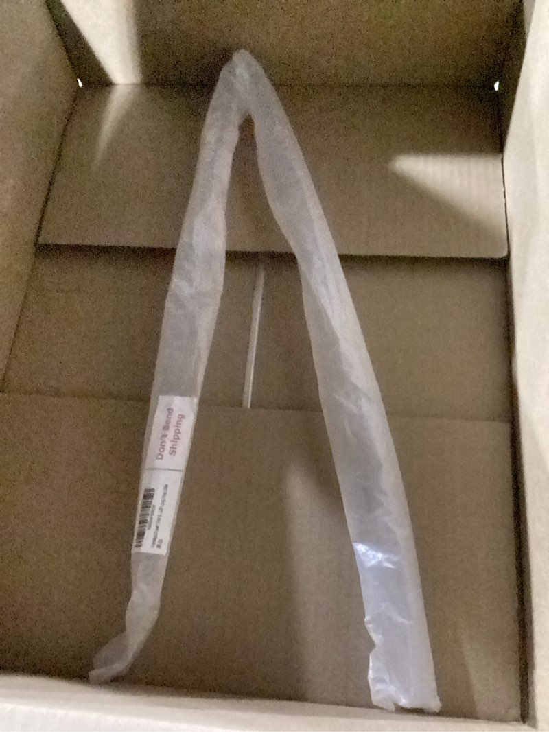 Condition photo showing New/Like New for frameless shower door bottom seal shower sweep with drip rail for 1/4" glass,36" long, vinyl, clear for 1/4" glass bottom seal