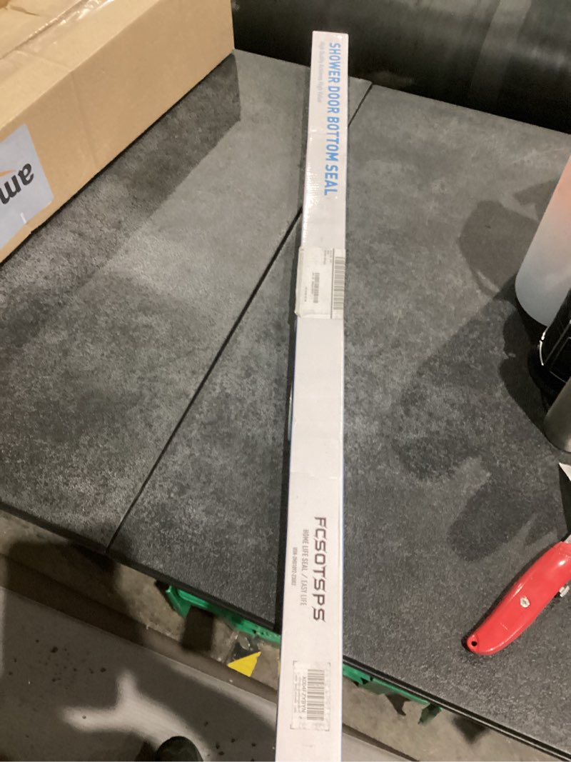 Condition photo showing New/Like New for Sliding Shower Door Bottom Seal, 2 PCS 5/16" x 36" Sliding Shower Door Sweep for 5/16 Inch Glass, Frameless Glass Door Seal Strip Stop Shower Leaks and Create a Water Barrier For 5/16" Glass