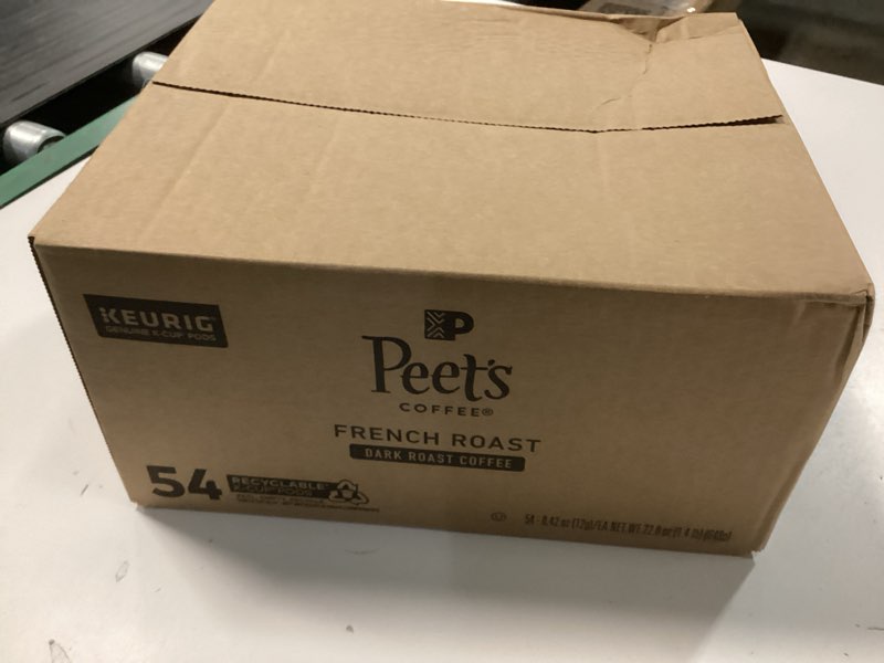 Condition photo showing Good Condition for (Best By 12/10/2025) Peet's Coffee, Dark Roast Keurig K-Cup Pods - French Roast 54 Count (1 Box of 54 K-Cup Pods) French Roast 54 Count (Pack of 1)