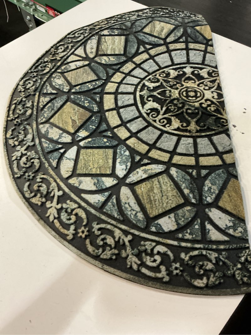 Condition photo showing Good Condition for entrance door mat large 24 x 36 inch entry way doormat front door rugs outdoors heavy duty welcome mat non slip rubber back low profile for garage, patio, high traffic area, coffee