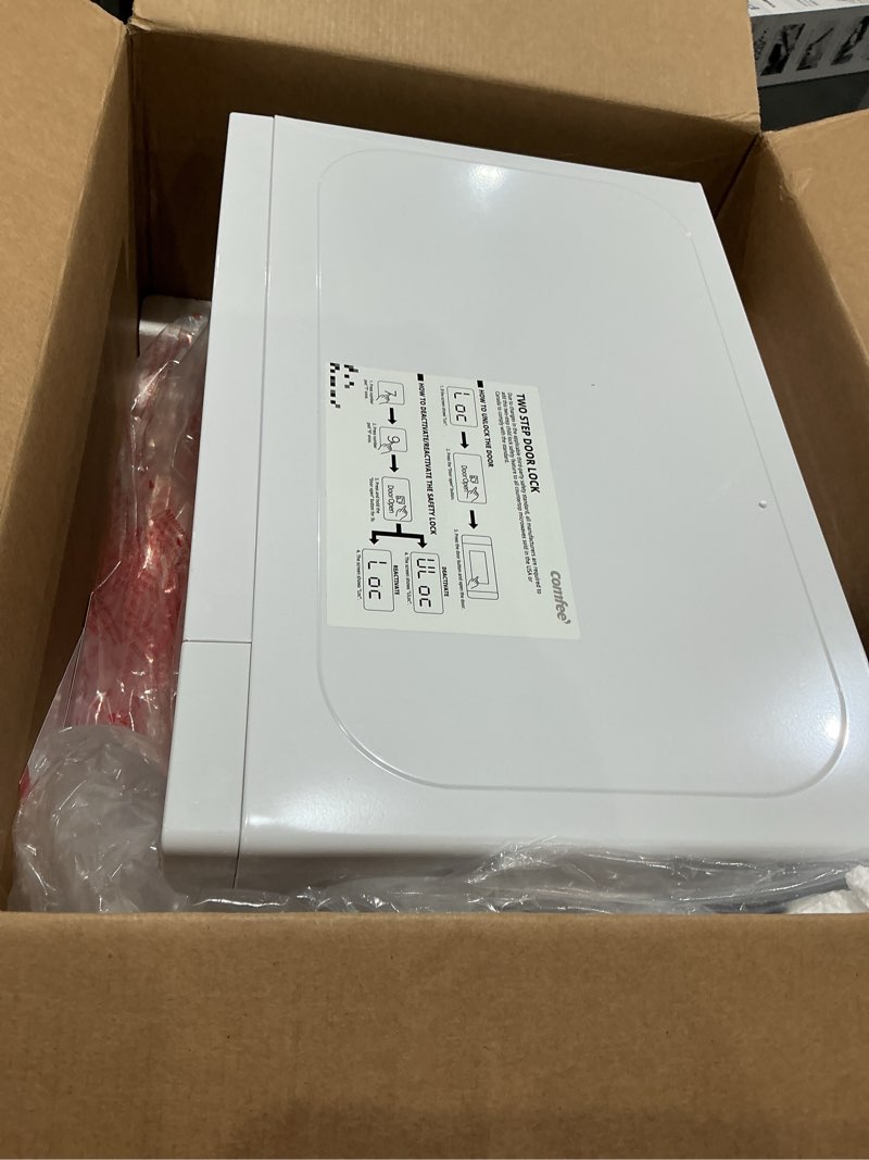 Condition photo showing Good Condition for comfee' em720cpl-pm countertop microwave oven with sound on/off, eco mode and easy one-touch buttons, 0.7 cu ft/700w, pearl white classic white