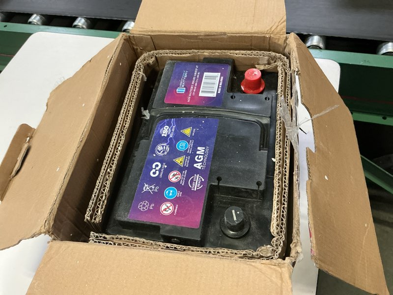 Condition photo showing As Is for mighty max battery mm-h5 start and stop car bci group size 47 12v 60 ah, 100rc, 680 cca rechargeable agm car battery group 47