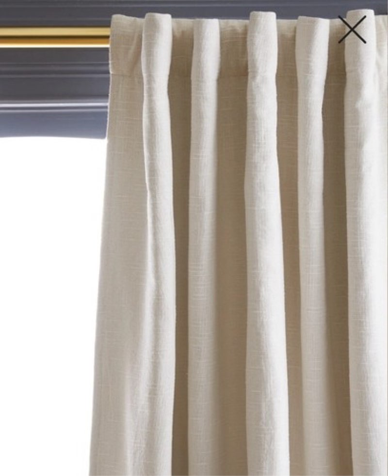 Quince Cotton Slub Natural Blackout Curtains 48”x 96”(one-Panel)