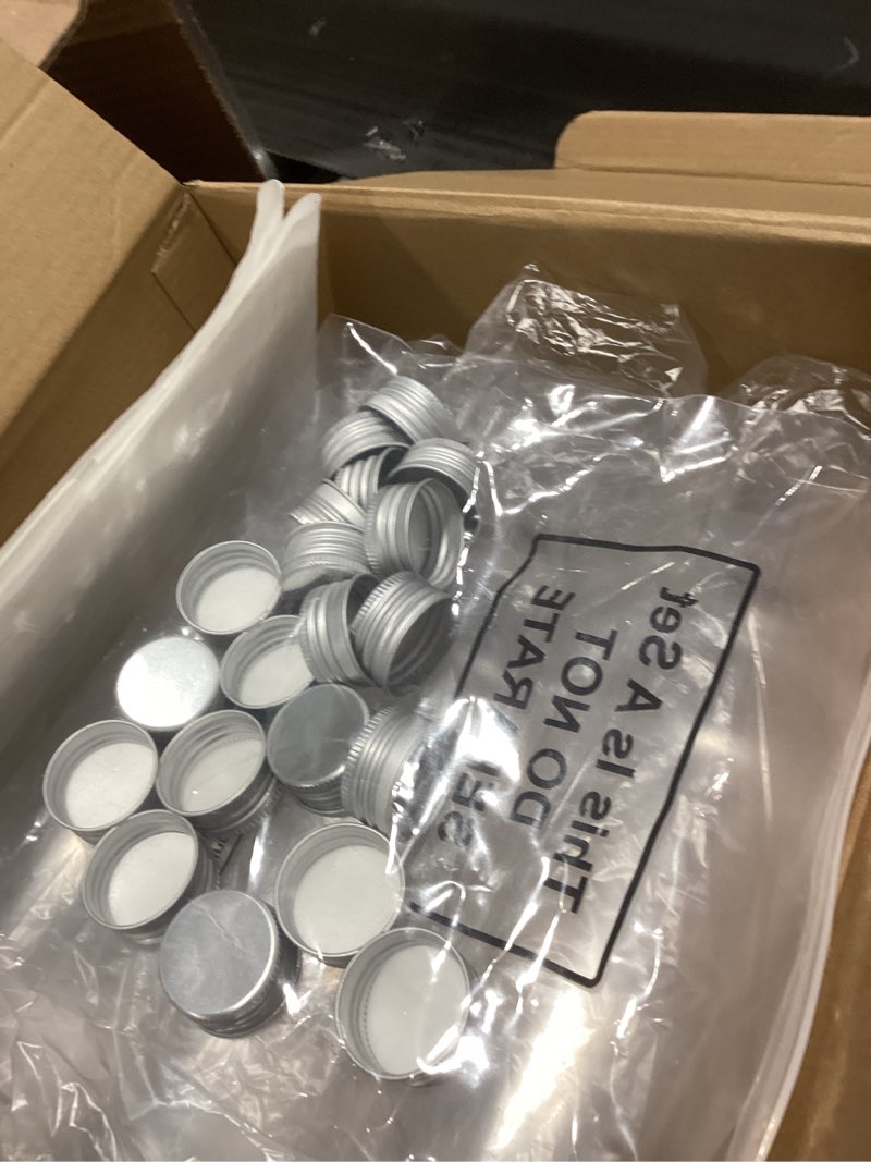 Condition photo showing New/Like New for Havawish 20 Sets 25 oz Christmas Coquito Plastic Wine Bottles for Homemade 750ml Airtight Empty Clear Coquito Liquor Bottles with Lid and Labels Stickers for Holiday Gifts Home Decorations(Elegant)