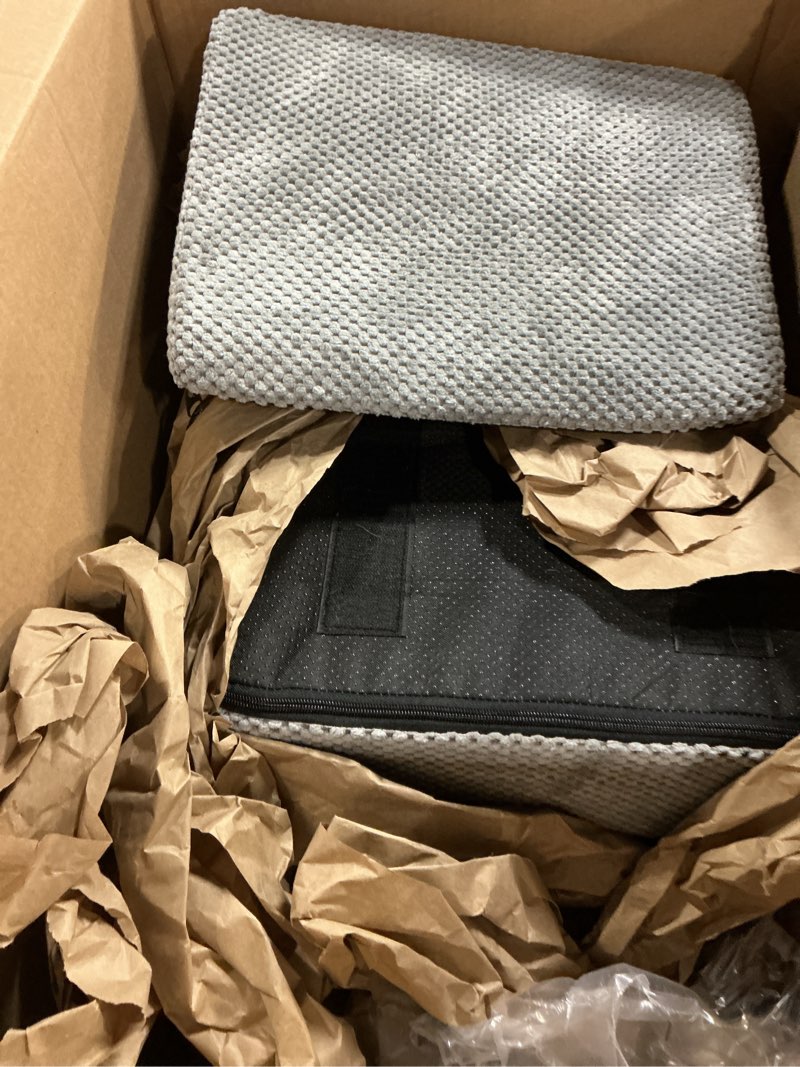 Condition photo showing As Is for Dog Ramp for Stairs with Anti-Slip Bump for Small & Senior Dogs and Cats – Stair Wedges for Dogs with Gentle Slope, Pet Ramp with Washable Cover & Self-Sticky Pads for Safe Climbing (Gray, 6 Pack) Gray 6-Pack