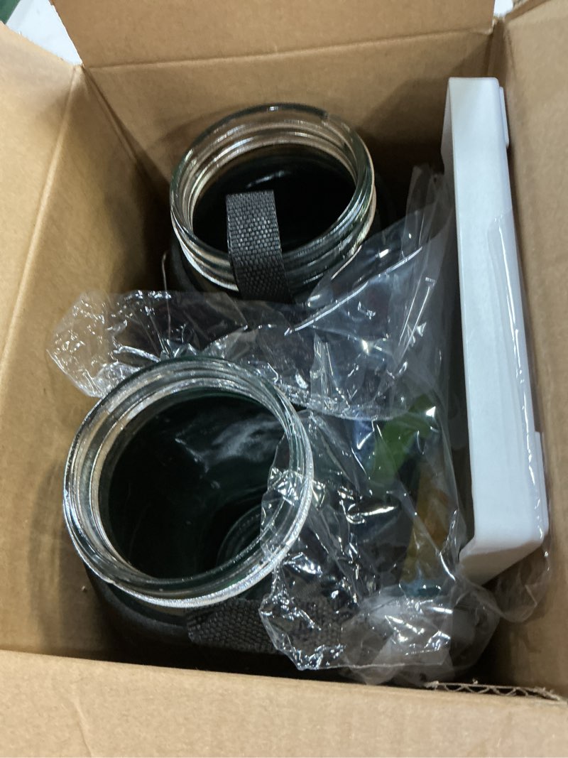 Condition photo showing Good Condition for [Large Size] 68oz Sprouting Kit, 2 Sprouting Jar Kits, Wide Mouth Jars with Stainless Steel Screen Sprout Lid, 2000ml Sprouts Growing Kit, Seed Sprouter Set for Growing Broccoli, Bean, Alfalfa 2 BigGreenYellow