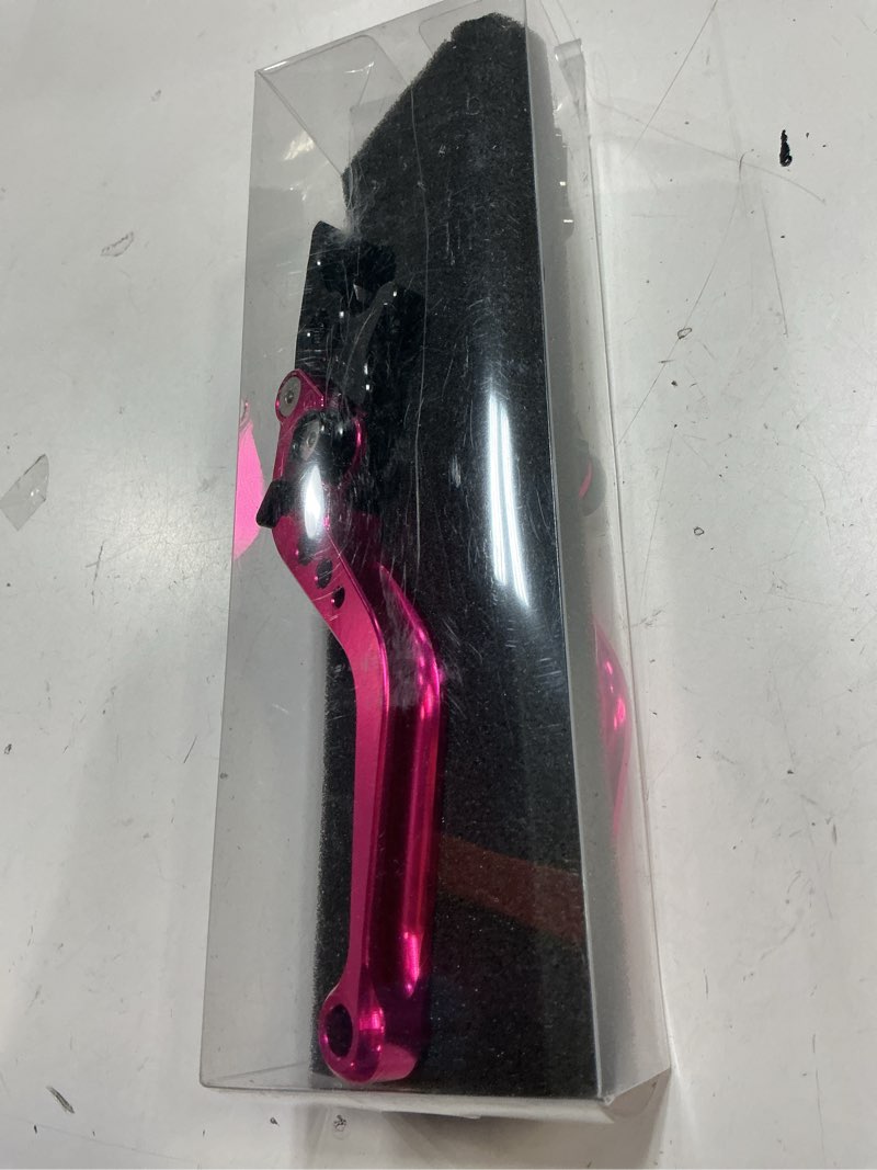 Condition photo showing Good Condition for motorbike brake lever,1 pair universal adjustable aluminum modification double disc clutch brake levers for most motorcycle scooter electric bike (pink)