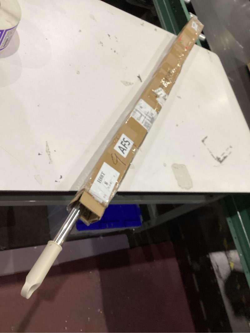 Condition photo showing As Is for 1 pack telescoping skylight pole with hook up 47 to 79 inch wand for blinds tension rod blinds shades stainless steel adjustable curtain pull wand for skylight cordless window (beige) 1 beige up 47 to 79 inch