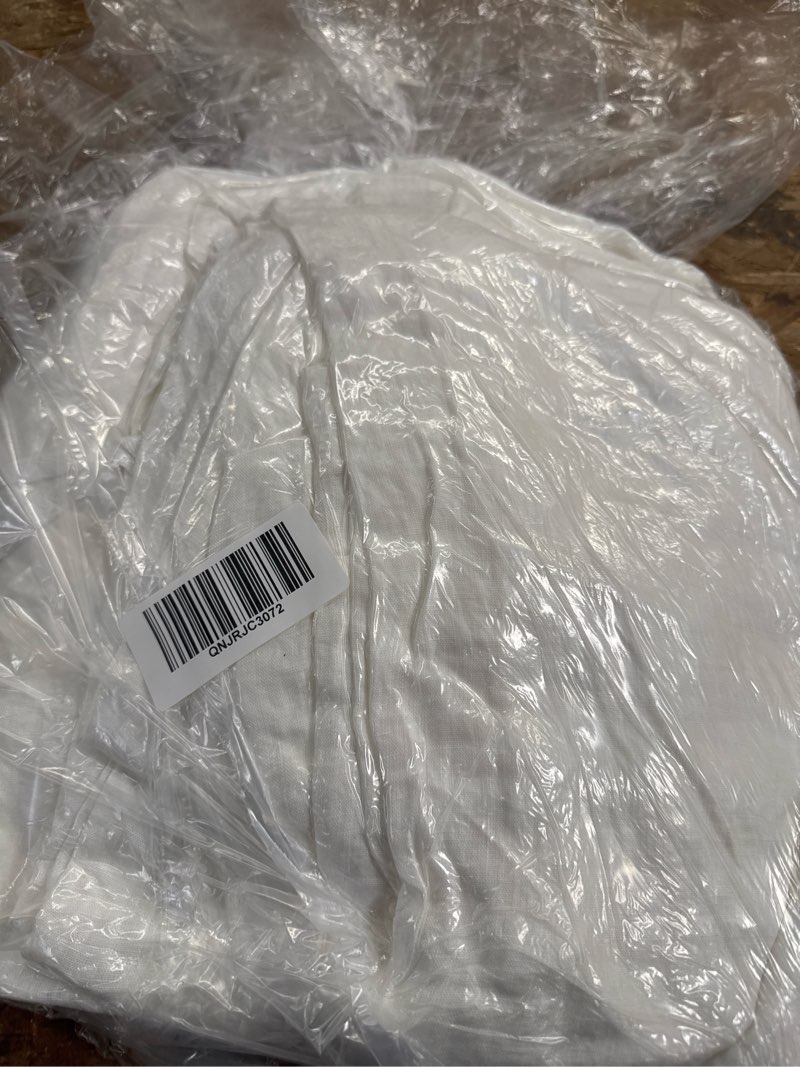 Condition photo showing Good Condition for european linen duvet cover, twin, white