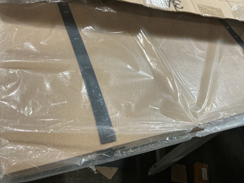 Condition photo showing As Is for heavy duty thick folding box spring, mattress supporting wood floor, foldable box spring, bed support slats, 60"x30" 60"x30"twin size