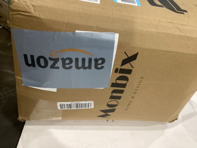 Condition photo showing As Is for Monbix King Size Comforter Set - 7 Pieces Autumn Leaf Prewashed Bed in a Bag King Bedding Sets with Comforters, All Seasons Ultra Soft Comforter Bed Set with Sheets,Pillowcases & Shams Autumn Leaf 7Piece-King(102”X90'')