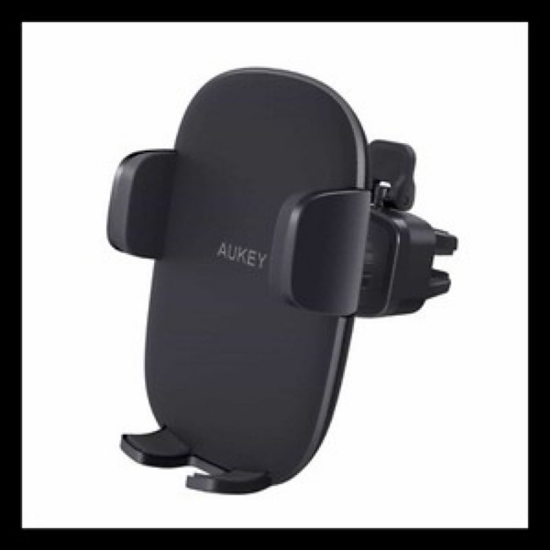 aukey car phone mount air vent clip universal holder 360 rotation charging