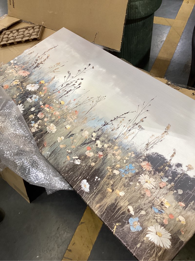 Condition photo showing Good Condition for masterpiece misty meadow blooms by studio arts canvas art masterpiece
