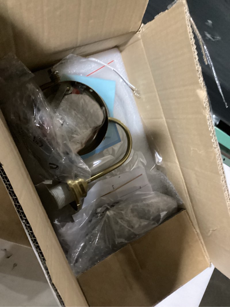 Condition photo showing Good Condition for kco lighting brushed gold wall sconces set of two milk glass wall sconce mid century modern wall sconce frosted globe vanity light bathroom sconces wall lighting set of 2 white-2pc