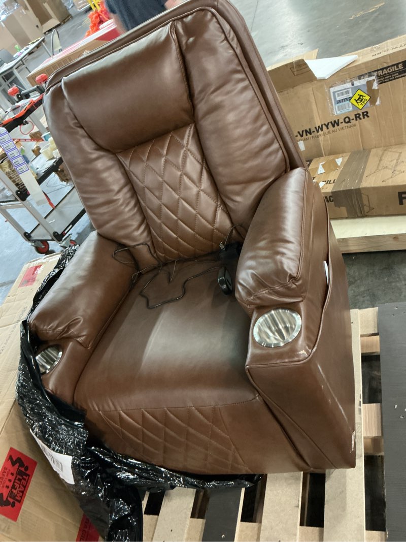 Condition photo showing As Is for Brown lift chair 