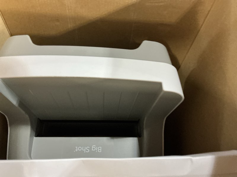 Condition photo showing As Is for sizzix big shot machine with starter kit, 6" die-cutting and embossing machine with cutting dies, em