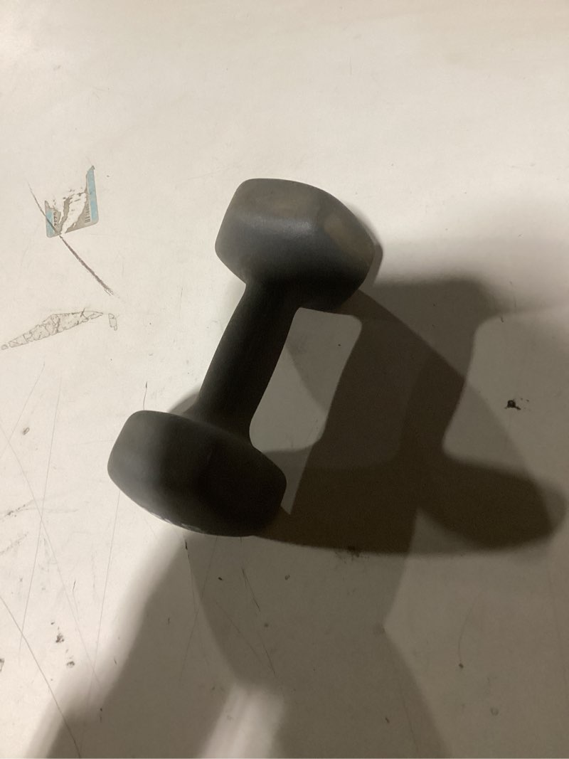 Condition photo showing Good Condition for Only one. Amazon Basics Neoprene Dumbbell Hand Weights for Exercise and Muscle Toning 15 Pound, Pair