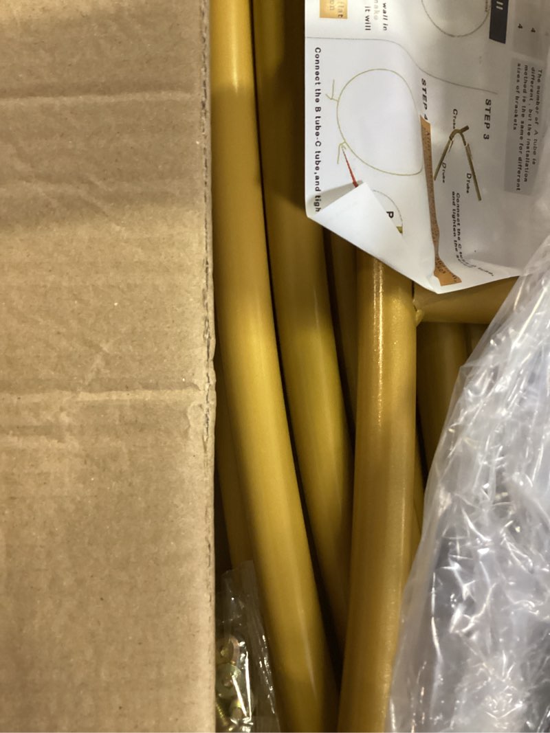 Condition photo showing Good Condition for 7.2ft round balloon arch stand,gold arch backdrop stand for parties?metal circle wedding arch heavy duty for ceremony birthday party anniversary bridal graduation decoration 7.2ft-new gold