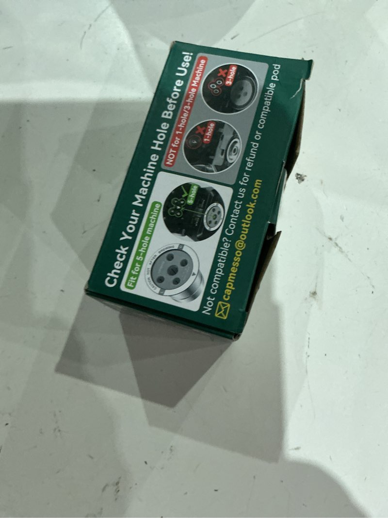 Condition photo showing As Is for capmesso reusable k cups for keurig: 2025 updated my k cup metal coffee filter refillable coffee pods with 5 holes - for k supreme/k slim/k-duo gen2/k-brew chill with multistream technology (2 pack) 2 k cups with 5 holes