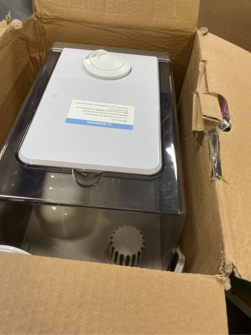 Condition photo showing As Is for LEVOIT LV600S Smart Warm and Cool Mist Humidifiers for Home Bedroom Large Room, (6L) 753ft² Coverage, Quickly & Evenly Humidify Whole House, Easy Top Fill, App & Voice Control - Quiet Sleep Mode White Smart Humidifier